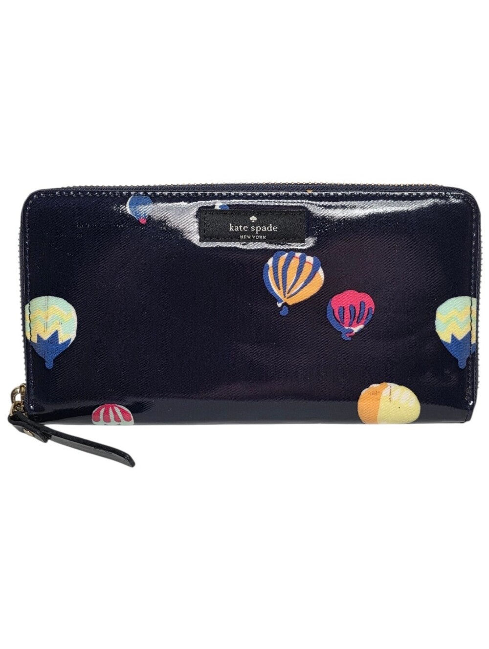 Kate Spade New York Daycation Neda Hot Air Balloon Blue Continental Zip Wallet